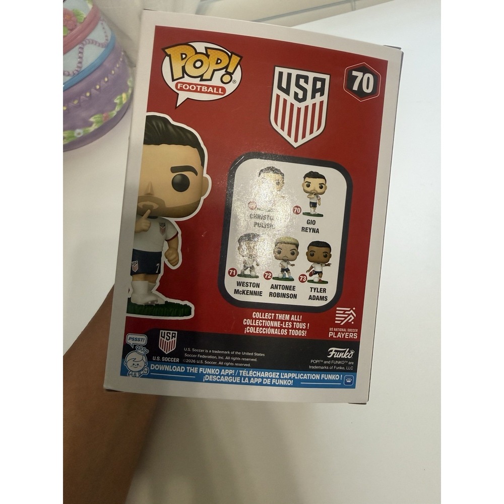Football World Cup 2026 USA Gio Reyna Funko Pop! Vinyl Figure #70 - Picture 2 of 3